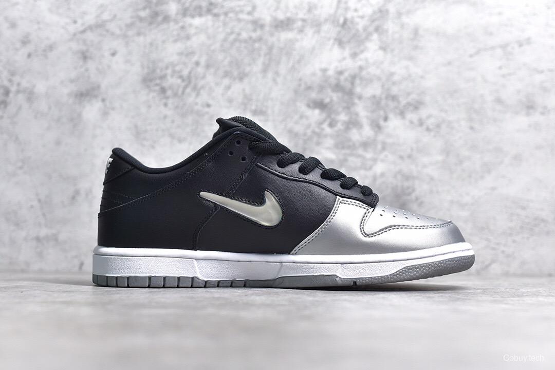 Supreme × Nike SB Dunk Low “Metallic Silver”