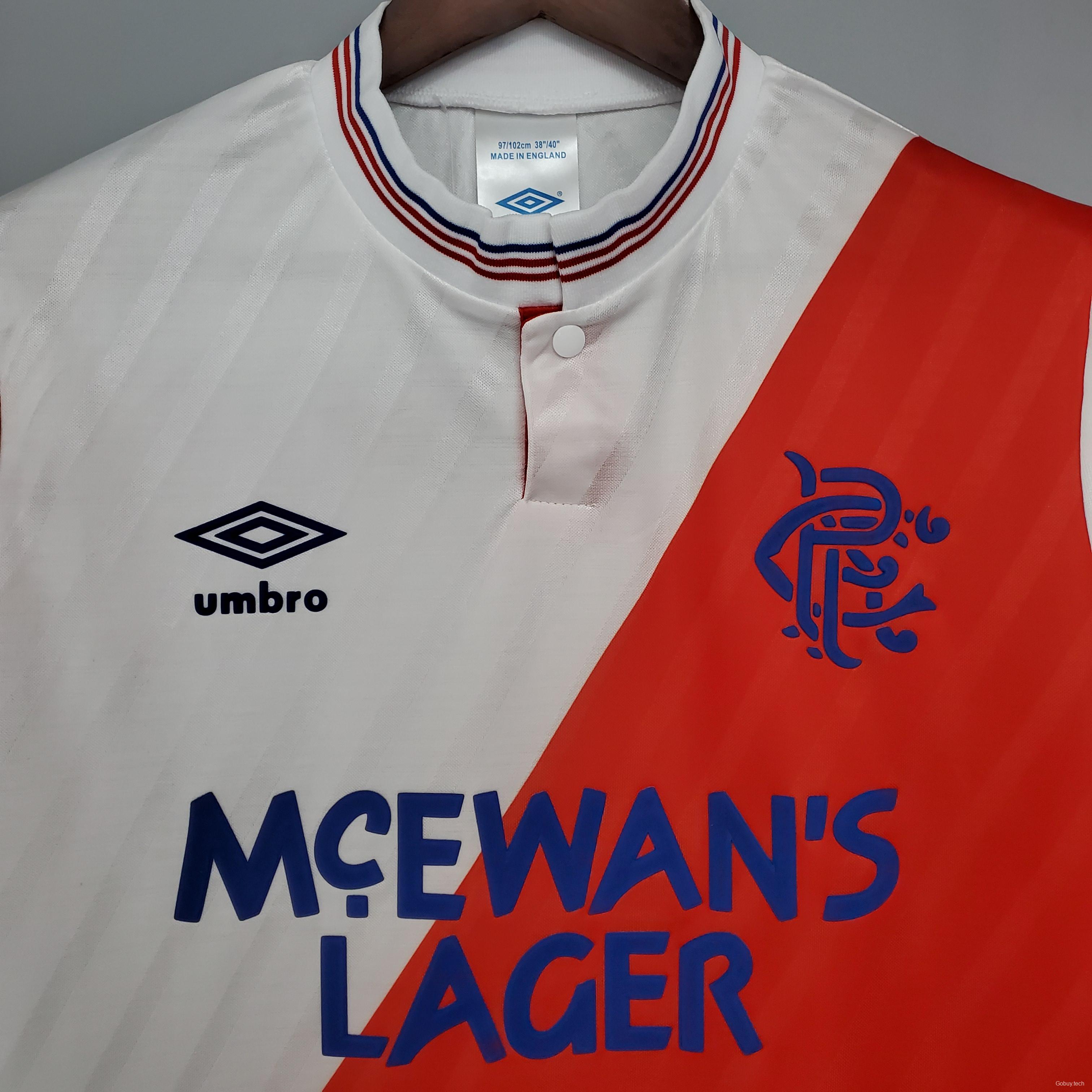 Retro  87/88 Ranger Away Jersey