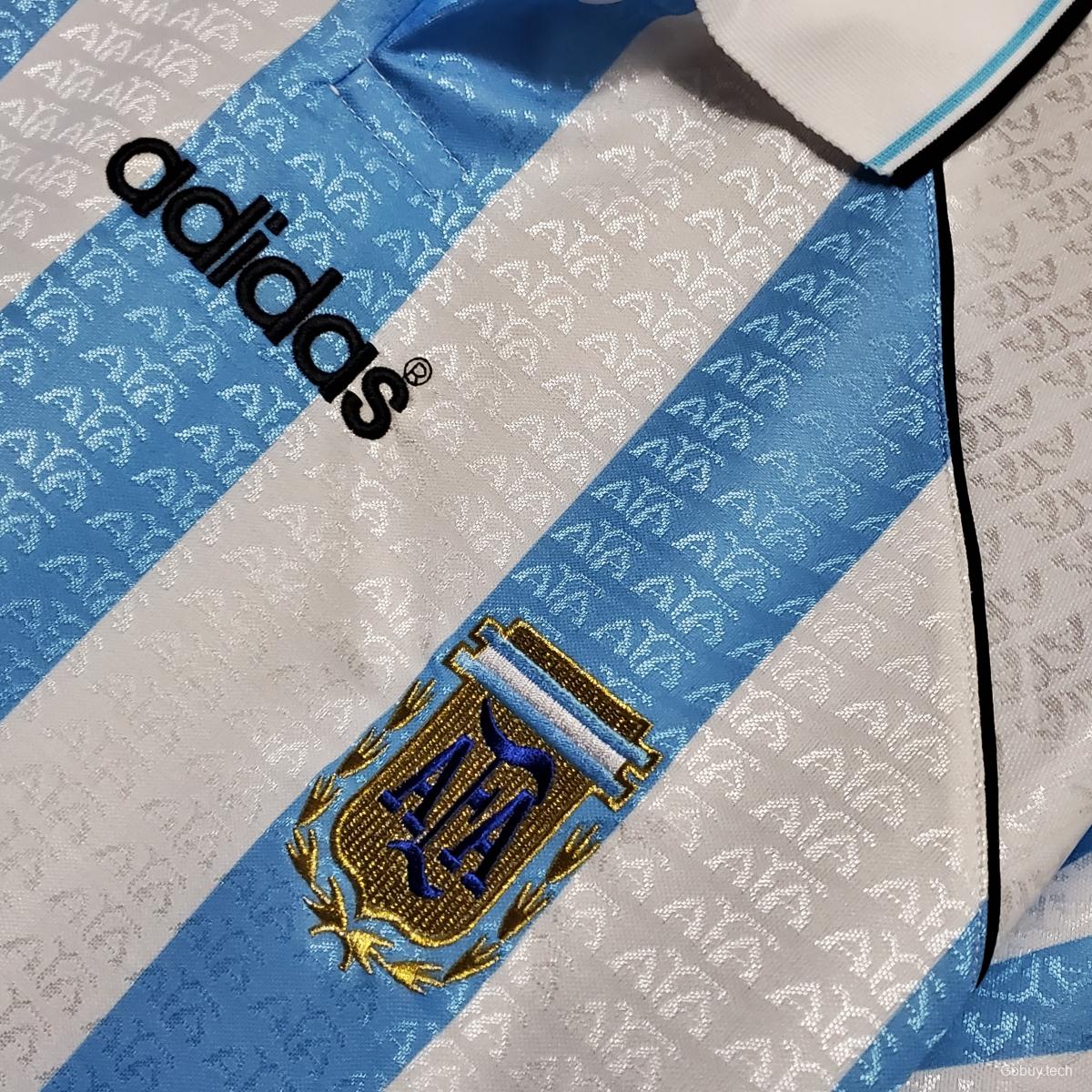 Retro 1996 Argentina Home Jersey