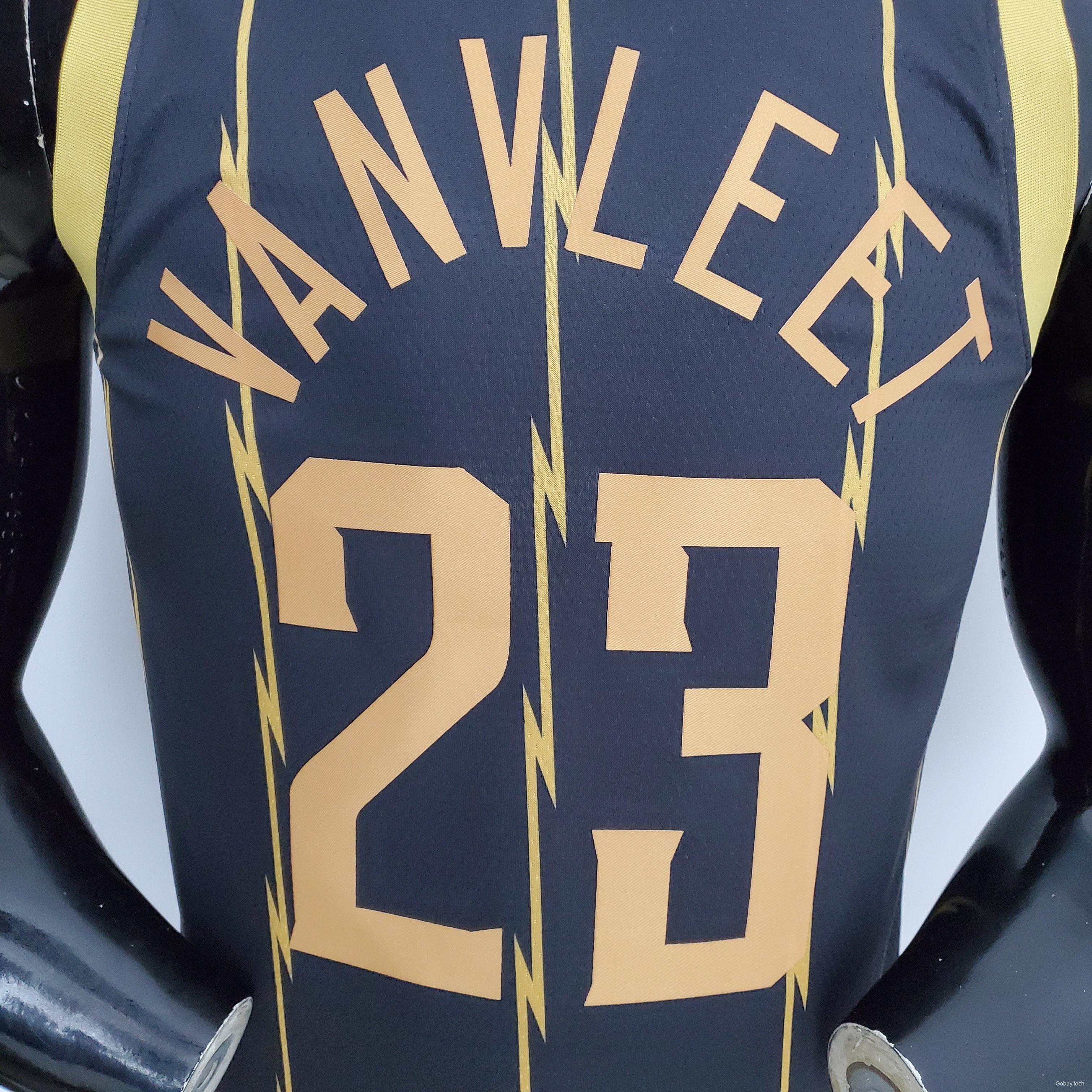 2022 Toronto Raptors VANVLEET#23 City Edition Black NBA Jersey