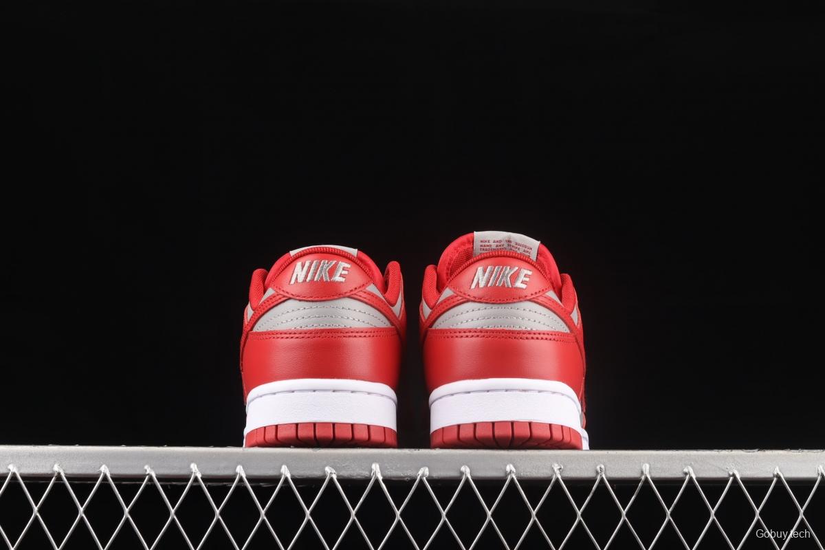 NIKE DUNK Low Retro Medium Grey gray-red color SB buckle rebound fashion leisure board shoes DD1391-002