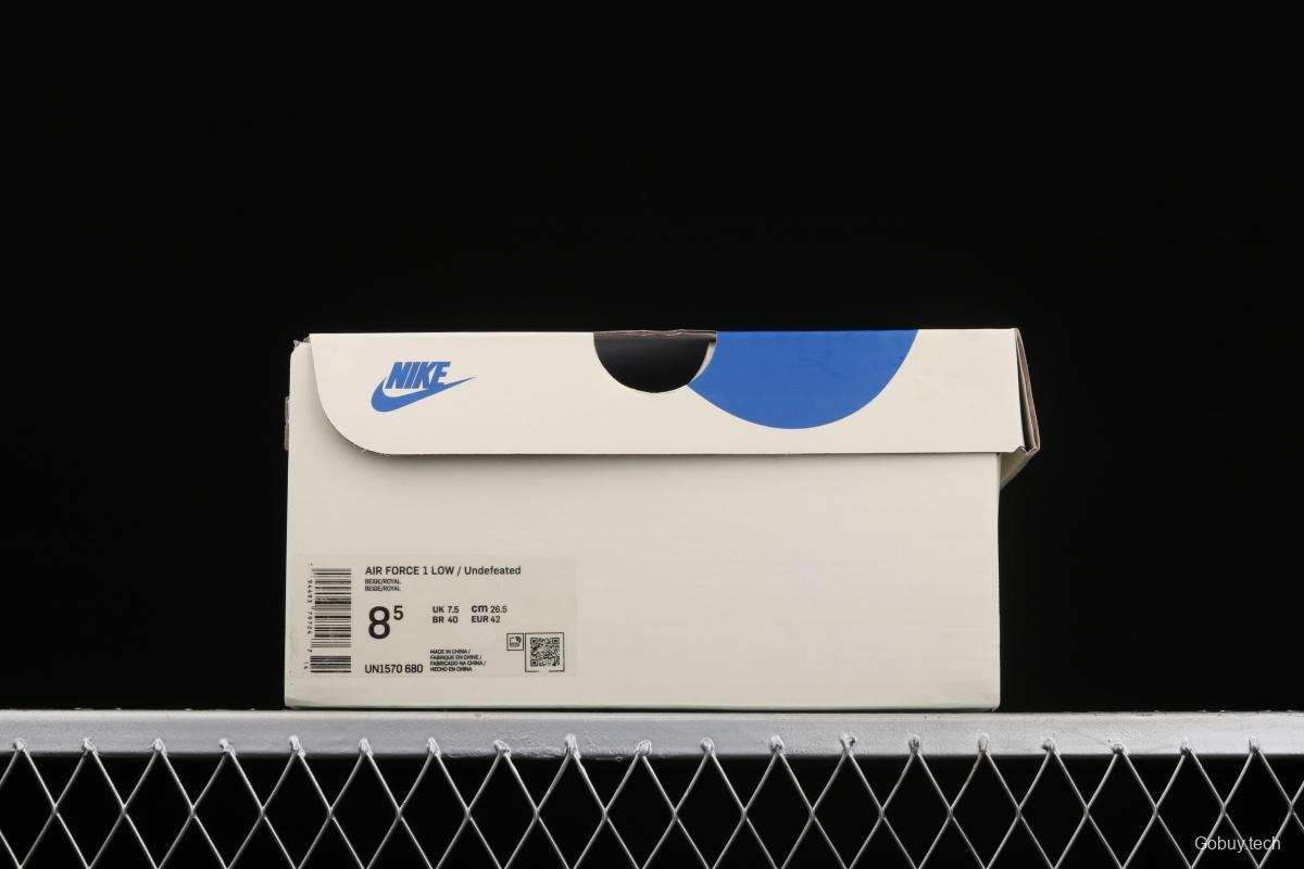 Undefeated x NIKE Air Force 1: 07 low-top casual board shoes UN1570-680