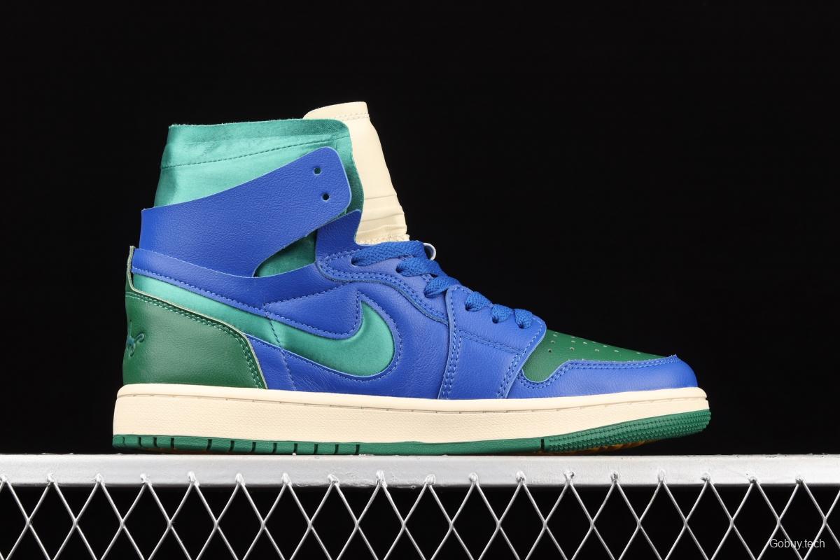 Air Jordan 1 Zoom Comfort blue green California high top classic retro culture leisure sports basketball shoes DJ1199-400