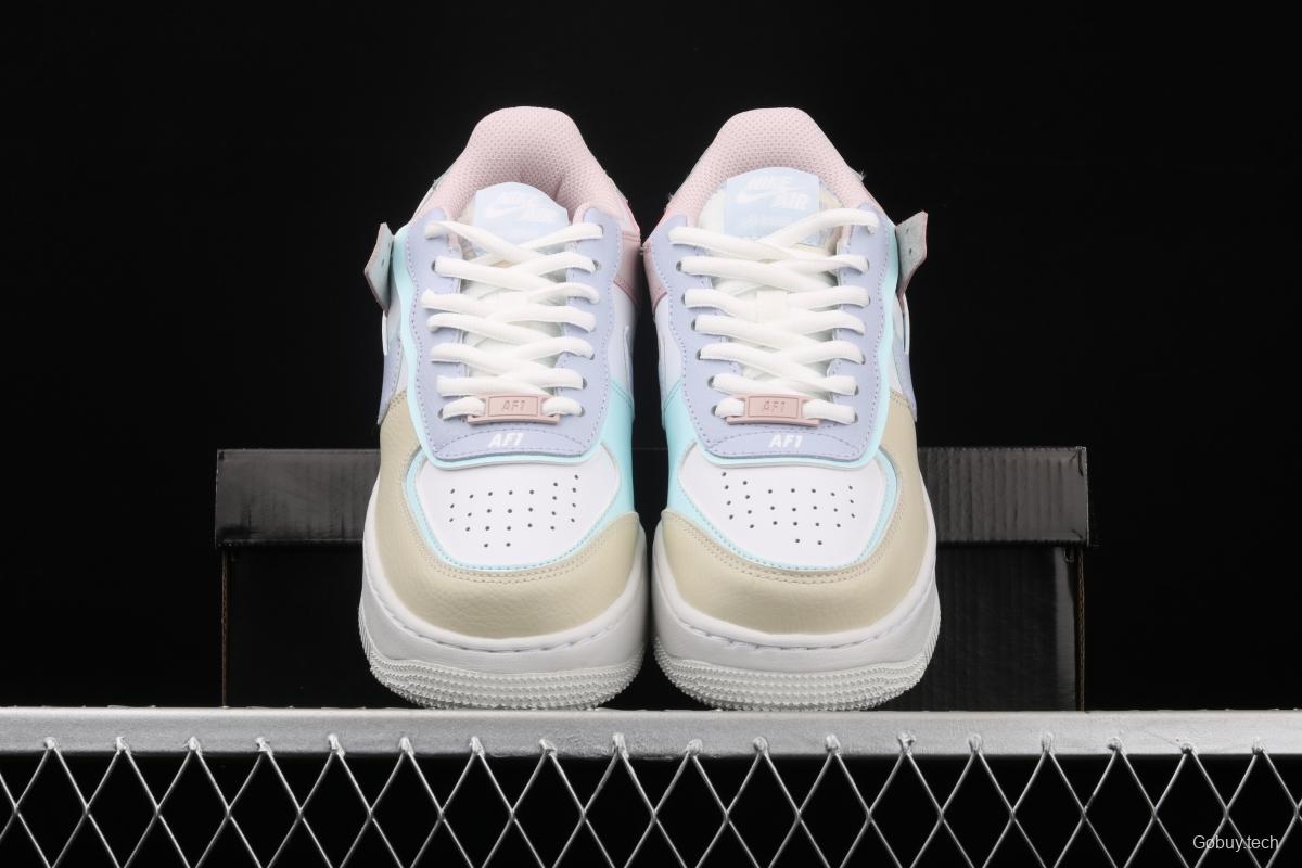 NIKE Air Force 1 ShAdidasow light weight heightened low-top 100-top board shoes CI0919-106
