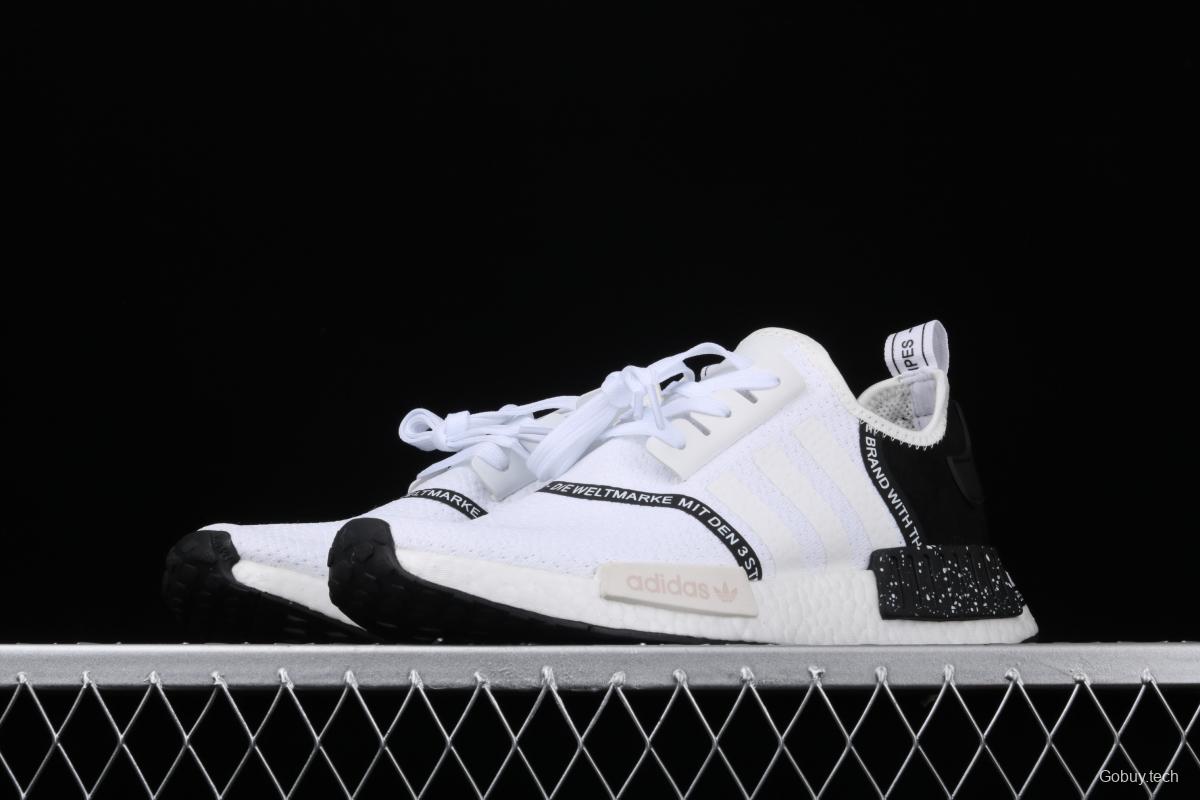 Adidas NMD_R1 Boost Originals Taping EF3326 White Samurai