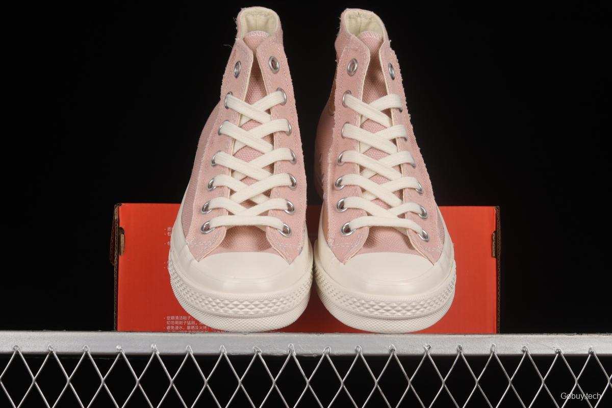 Converse 1970s ice cream light pink stitching high-top casual sneakers 572612C