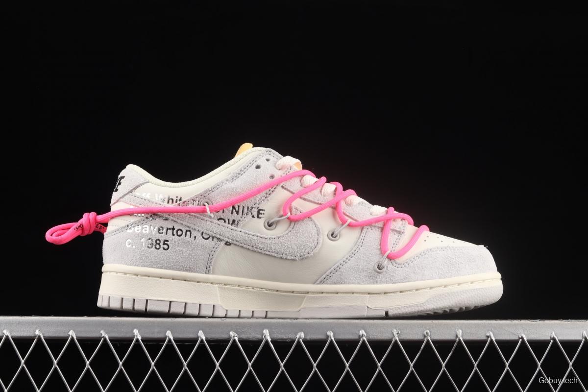 OFF-White x NIKE DUNK Low OW suede SB buckle rebound fashion casual board shoes DJ0950-117