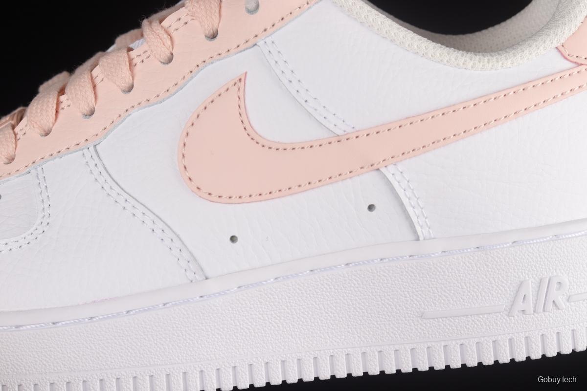 NIKE Air Force 1'07 Low White Pink Hook Low Casual Sneakers 315115-167