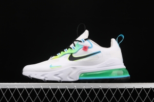 NIKE React Air Max 270Just Do It Takahashi Shield mesh series functional half-palm air cushion running shoes CK6457-100