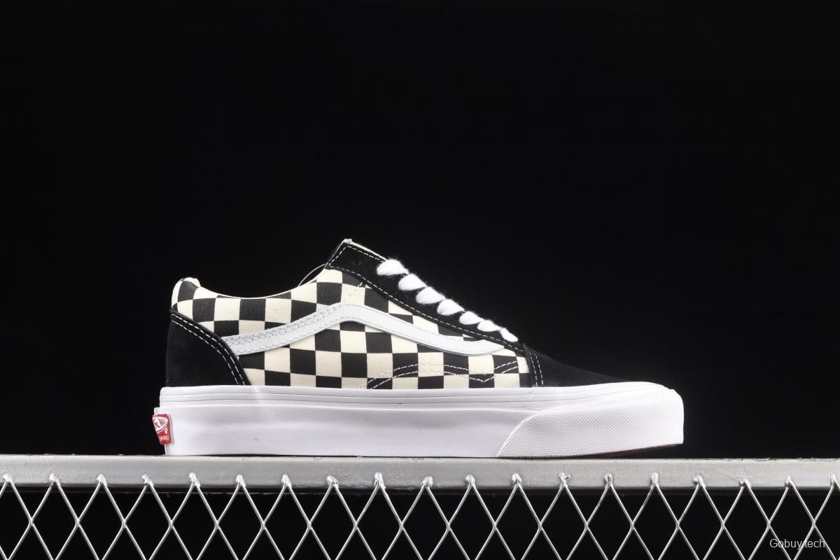 Vans Old Skool Anaheim Classic Black and White Chess Lattice 2.0 low-top casual board shoes VN0A4P3X639