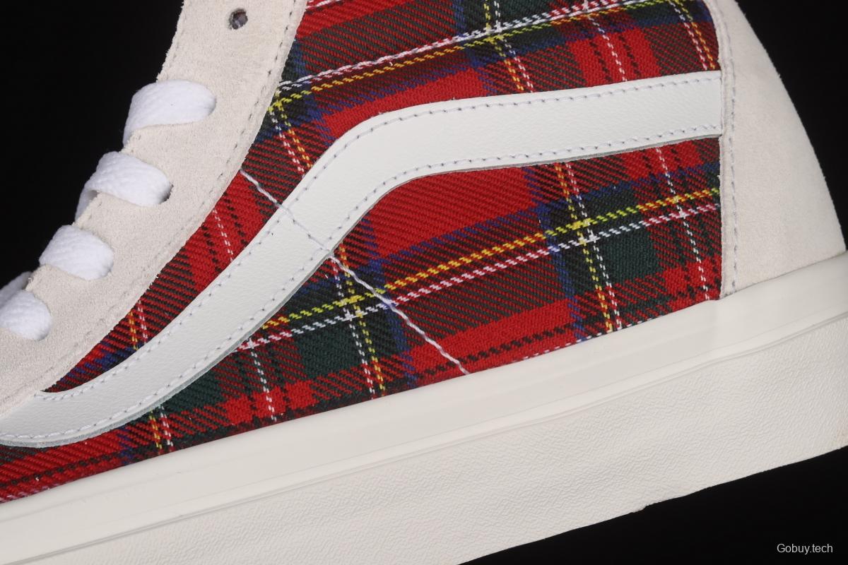 Pendleton x Vans Style 36 joint style Scottish stripe series high-top casual board shoes VN0A38GF9GT