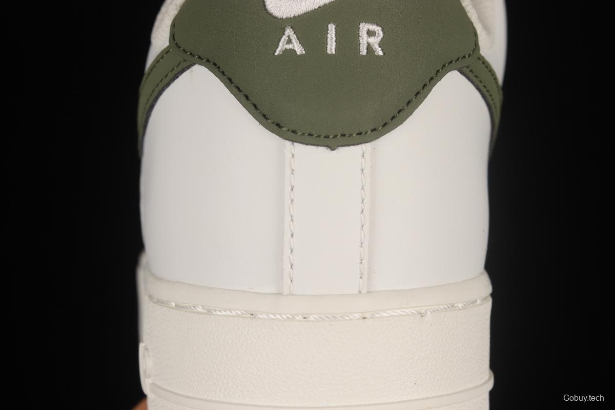 NIKE Air Force 1'07 Low Beige, White and Green Color Matching Low-Top Casual Sneakers CQ5059-110