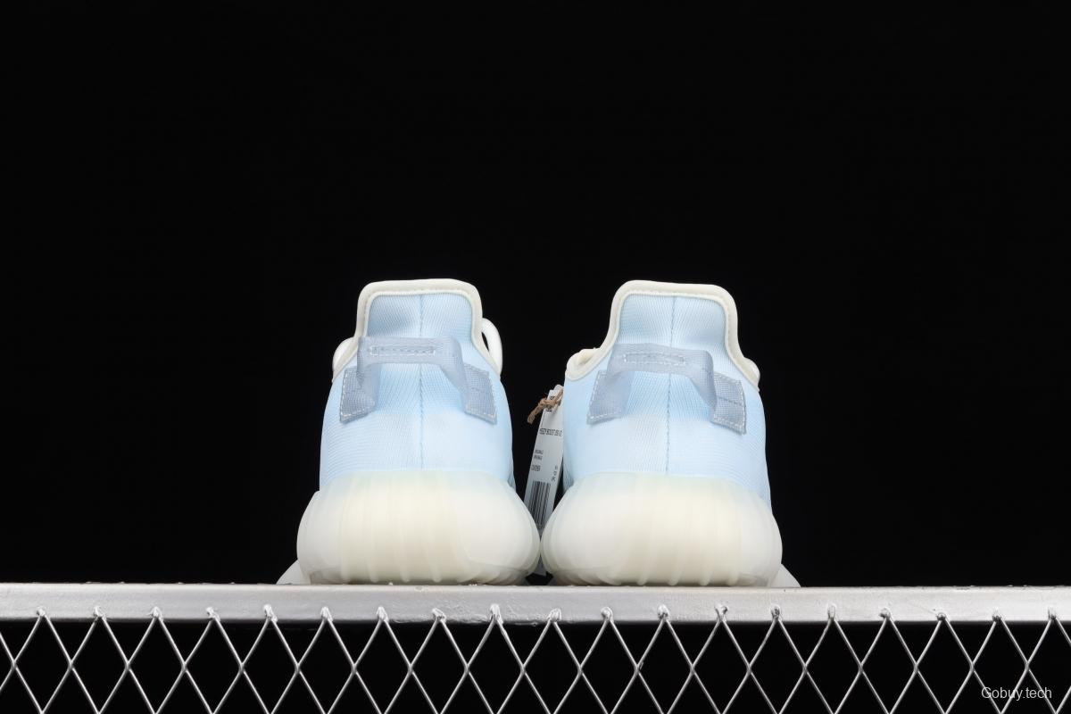 Adidas Yeezy Boost 350V2 Lce Blue GW2869 Darth Coconut 350 second generation ice silk series ice crystal blue BASF popcorn