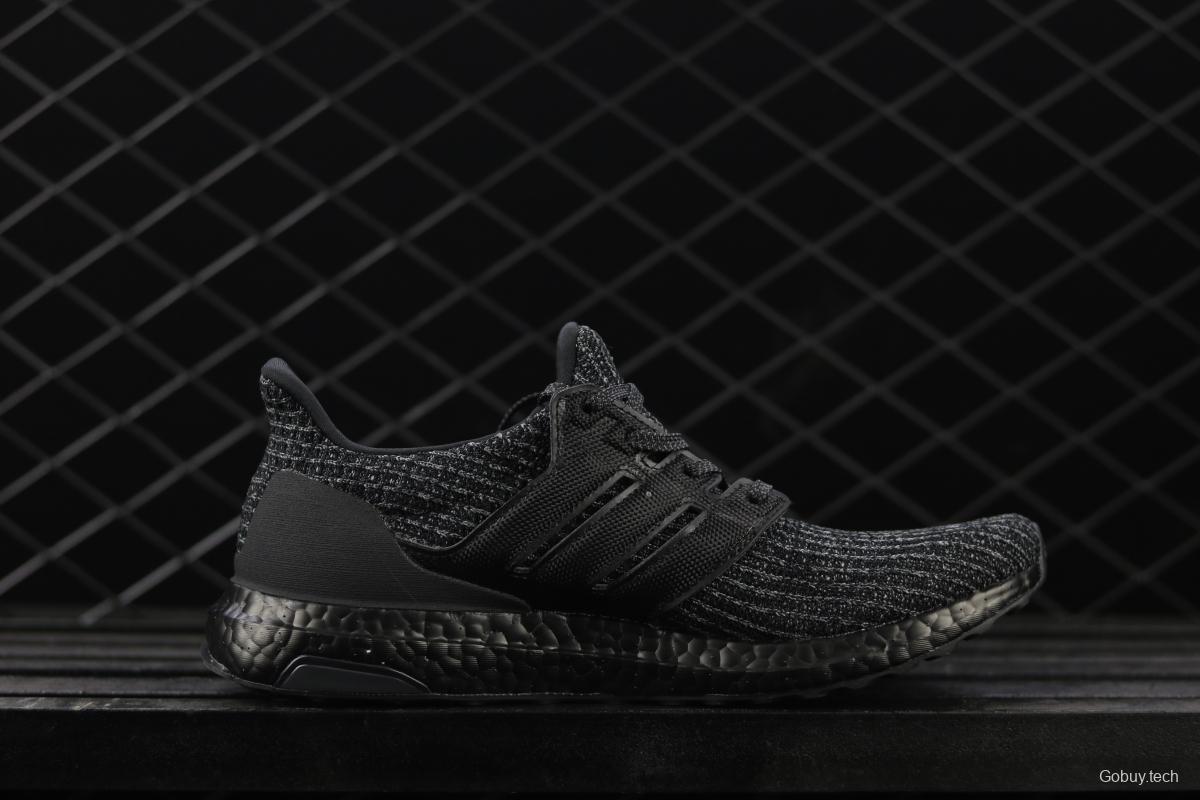 Adidas Ultra Boost 4.0BB6171 fourth generation knitted striped gray-black UB