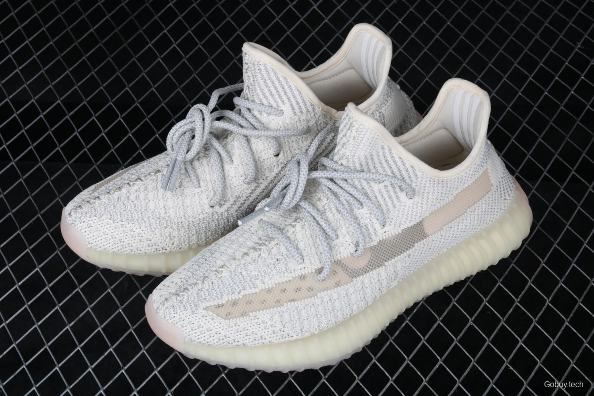 Adidas Yeezy 350 Boost V2 FV3254 Darth Coconut 350 second generation beard white hollowed-out star color