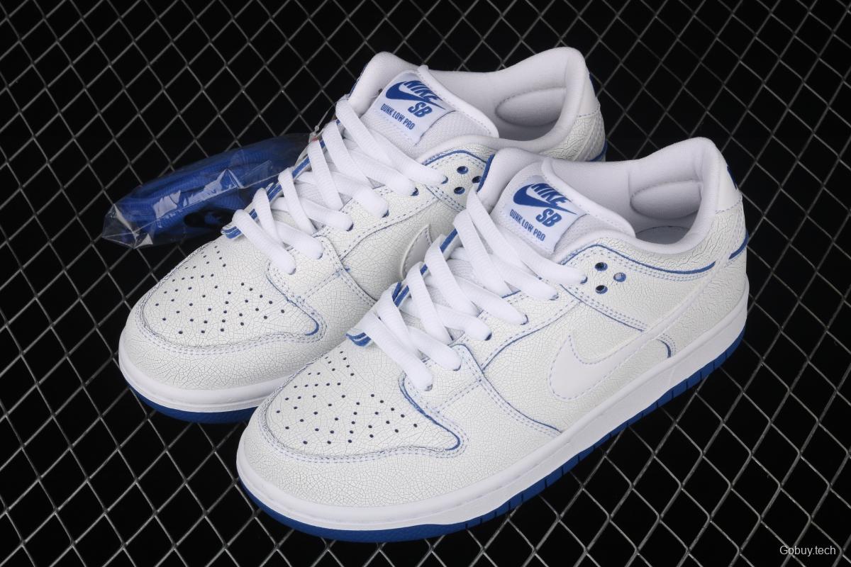 NIKE SB DUNK Low Pro Magnolia QQ crack ice blue blue porcelain sports skateboard shoes CJ6884-100