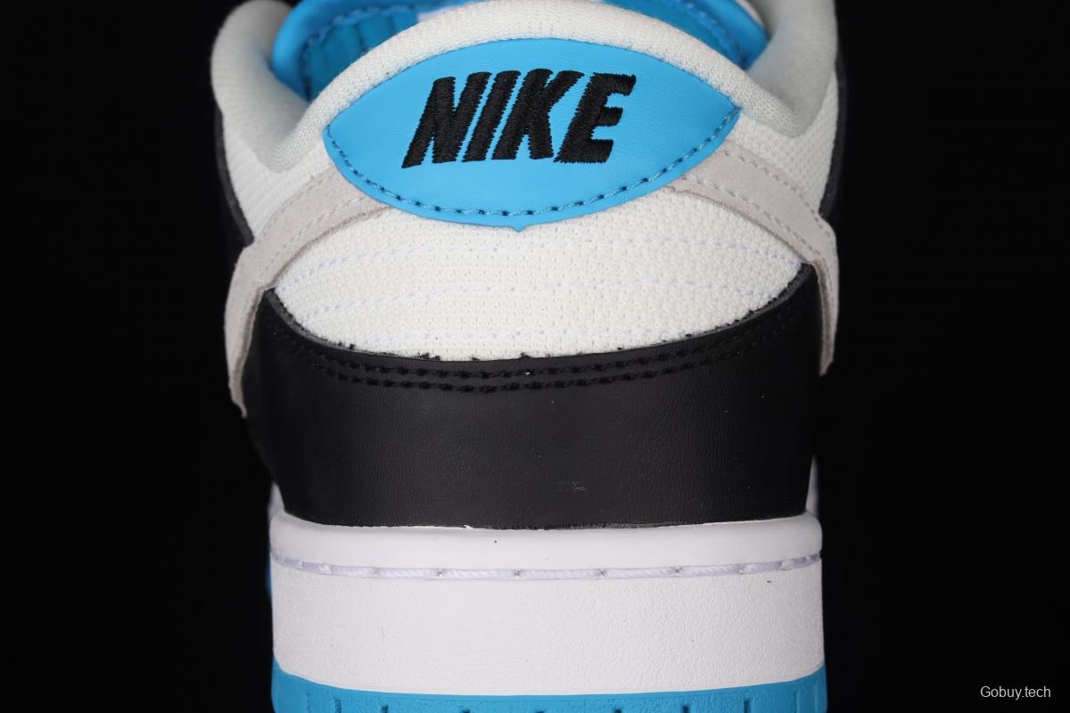 NIKE SB DUNK Low Prm laser blue color SB buckle rebound fashion casual board shoes BQ6817-101