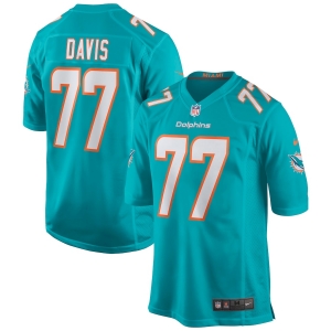 Men's Jesse Davis Aqua Player Limited Team Jersey