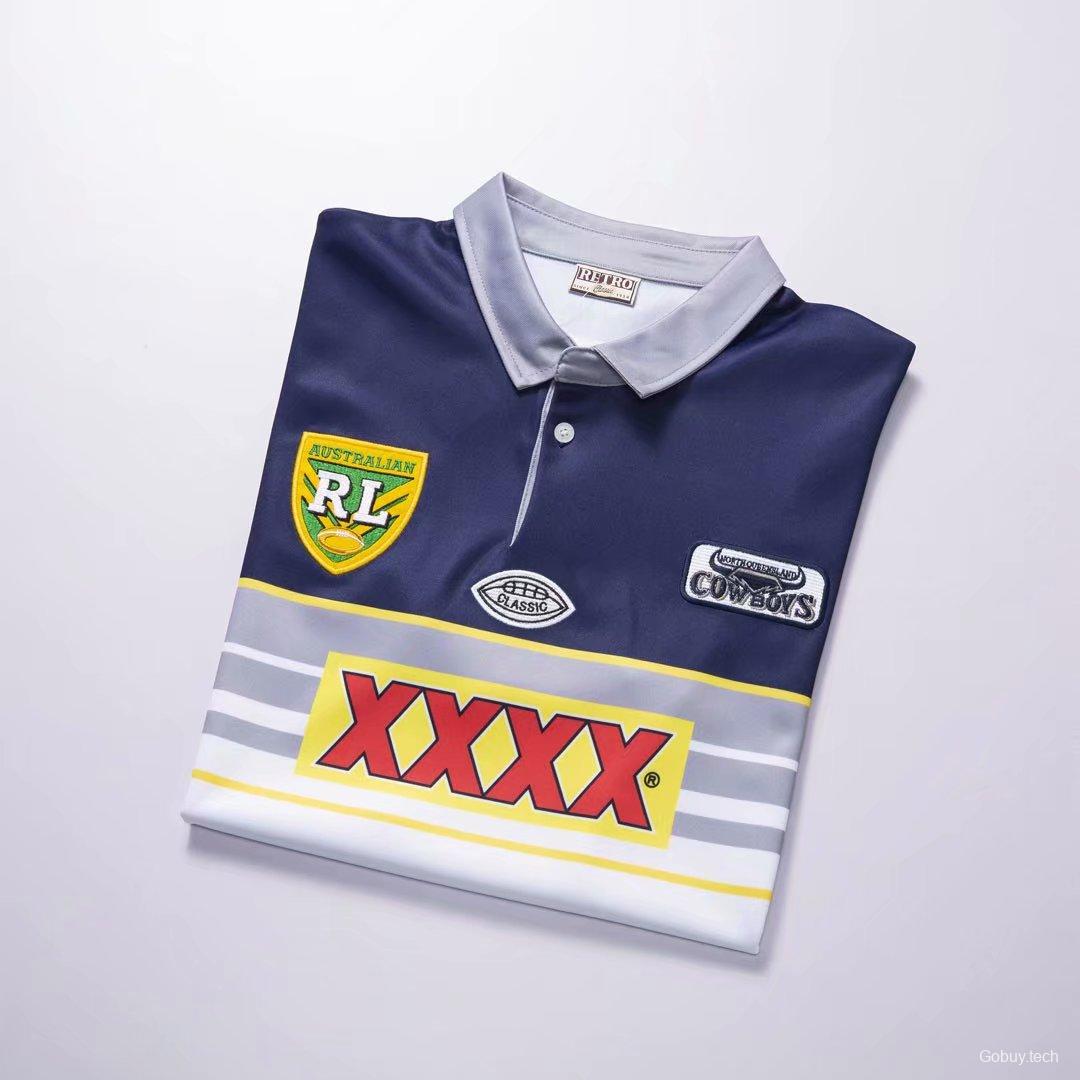 North Queensland Cowboys 1995 Retro Rugby Jersey