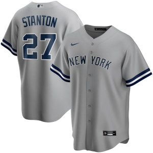 Men's Giancarlo Stanton Gray Road 2020 Player Team Jersey