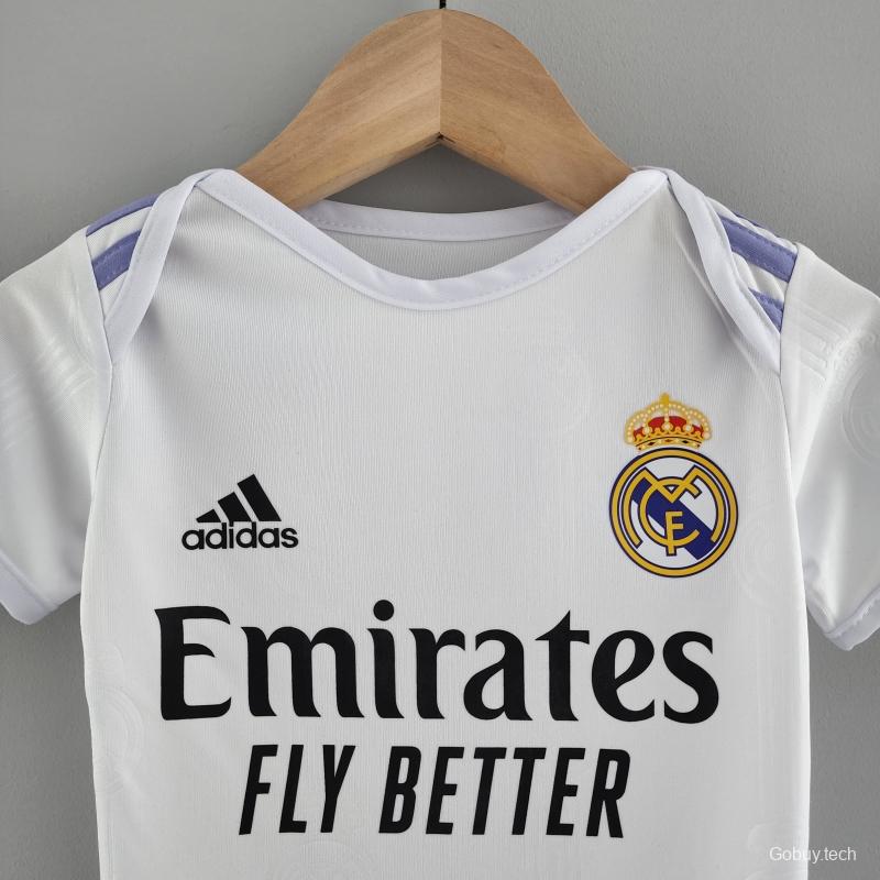 22/23 Real Madrid Home Baby Jersey 6-18 Month KM#0016