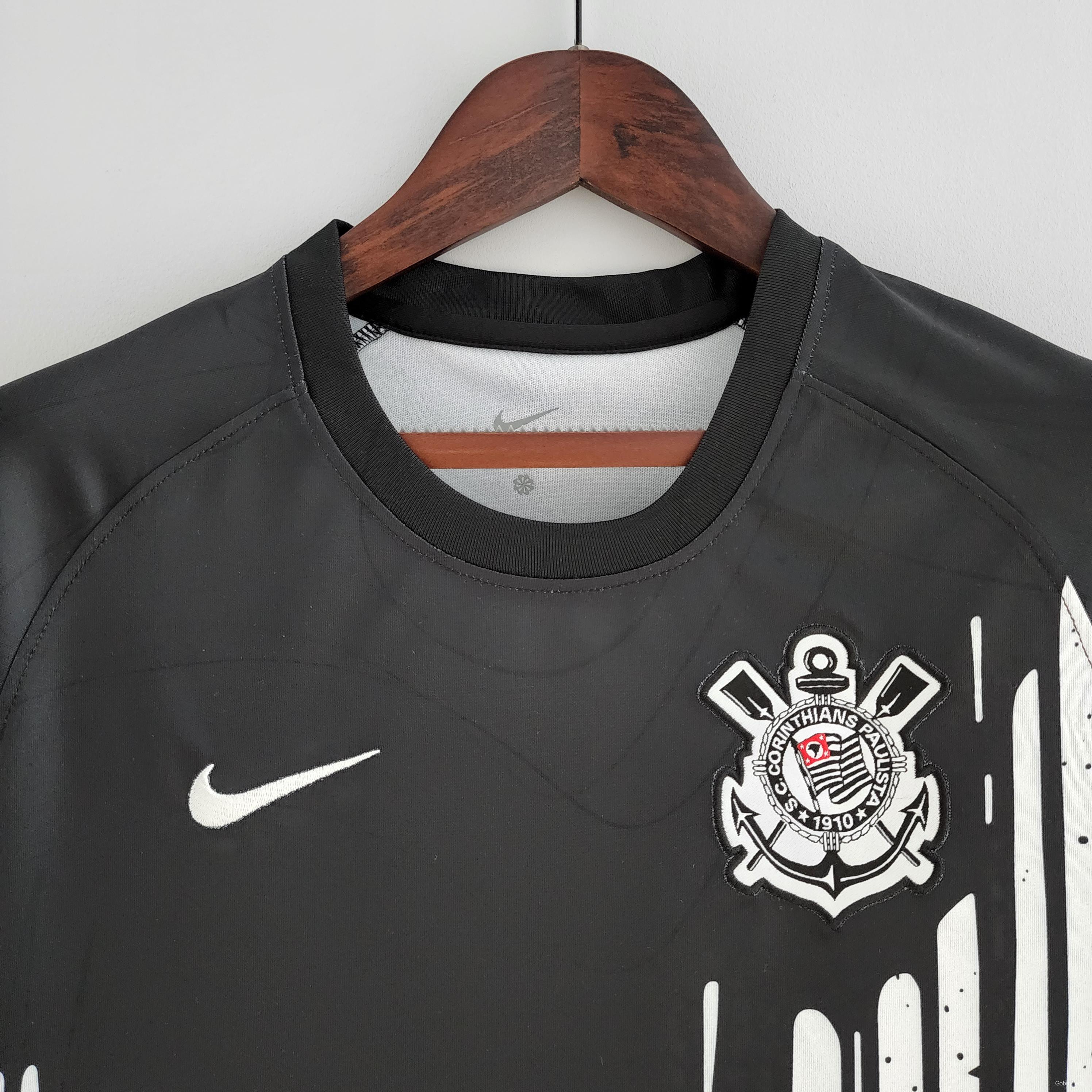 2022 Woman Corinthians Pre-Game Black & White Jersey