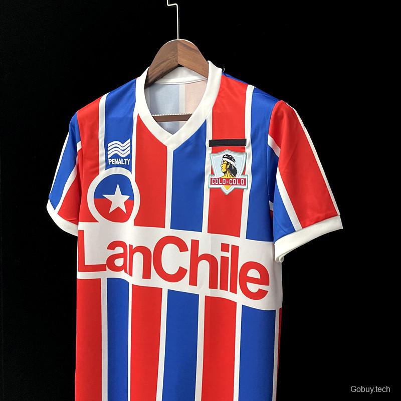 Retro 1986 Colo Colo home Soccer Jersey