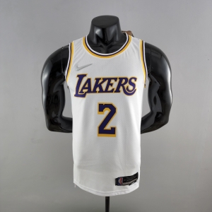 75th Anniversary IRVING #2 Los Angeles Lakers White NBA Jersey