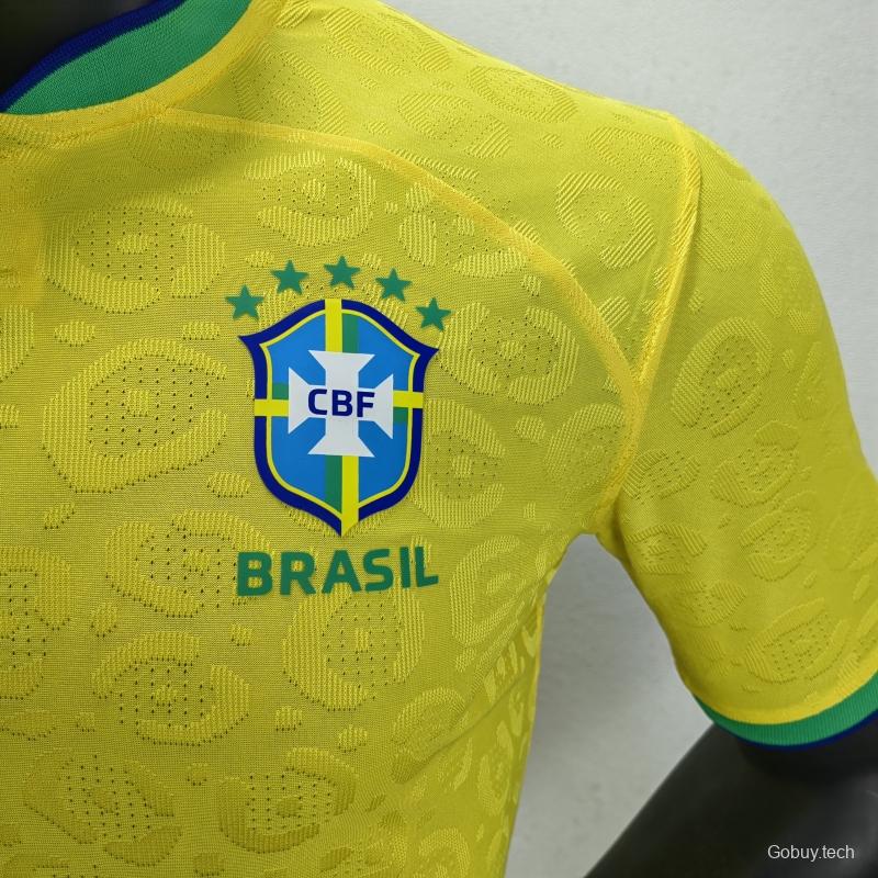 Player Version 2022 Brazil Home Soccer Jersey