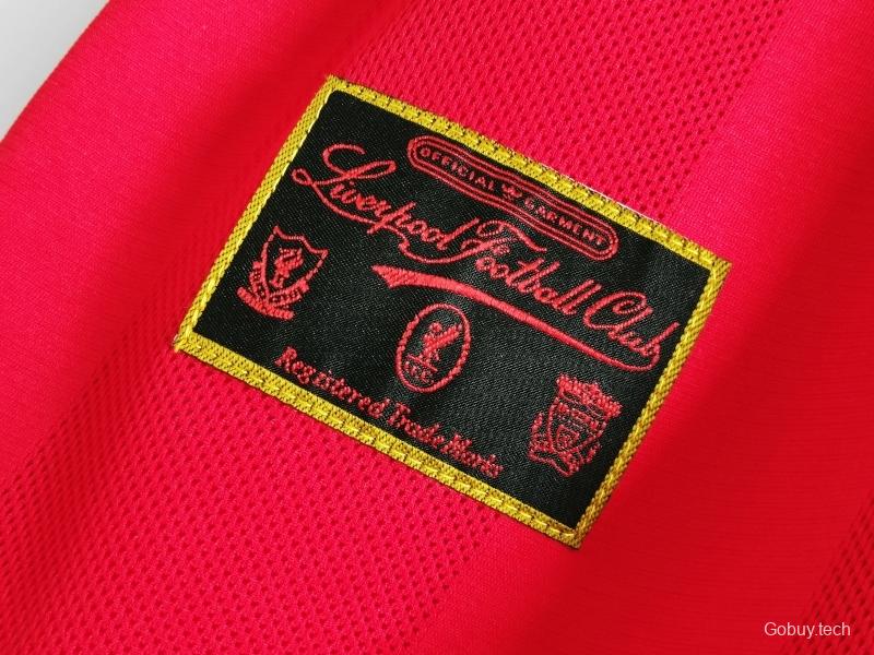 Retro 1995/96 Liverpool Home Soccer Jersey