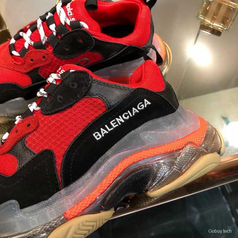 Men/Women Balenciaga Triple-S Sneaker Red/White Item 6380340