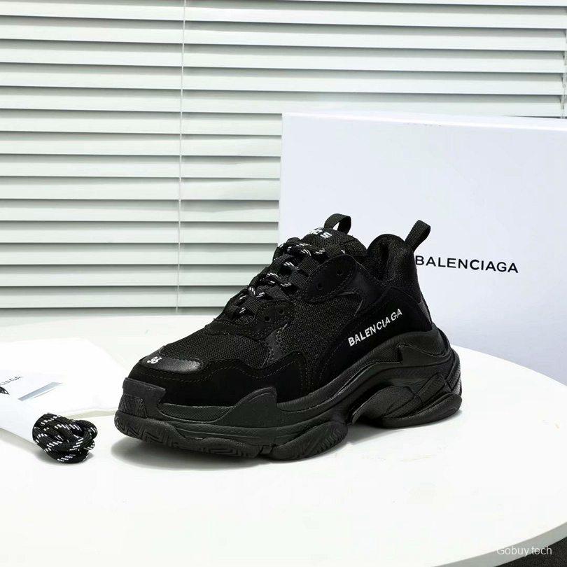 Men/Women Balenciaga Triple S Black Sneaker Item 6380340