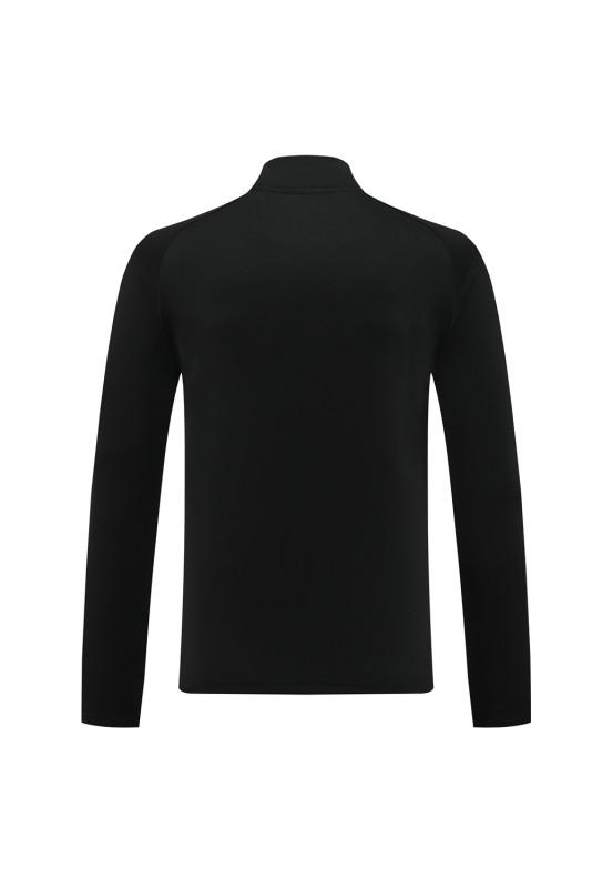2024 Nike Black/White Half Zipper Jacket+Pants
