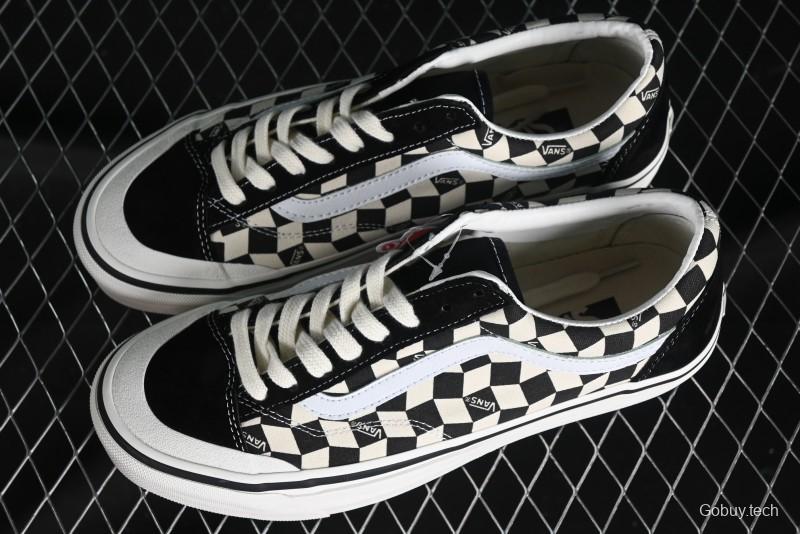 Vans Old Skool Reissue 136 High-End Series Canvas Sneakers with Toe Cap Design - VN000MT6BPQ