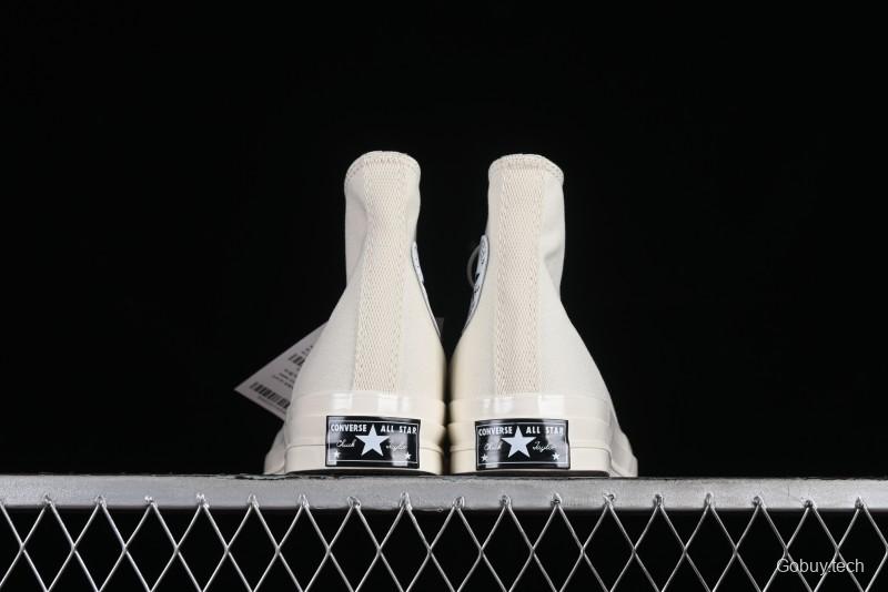 Converse Chuck 1970s Original Cream White High-Top Casual Canvas Shoes - 162210C