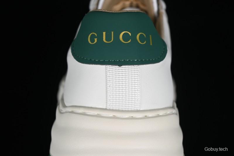 Gucci Chunky B Screener GG Sneakers Retro Style with Classic GG Canvas and Leather Trim - 9Y9209666