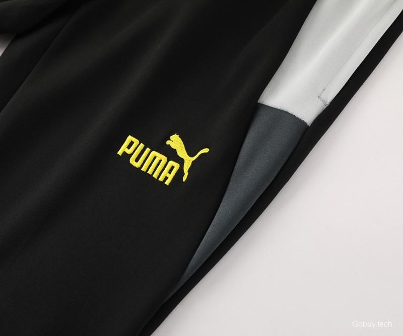 24/25 Borussia Dortmund Grey/Black Full Zipper Jacket +Long Pants