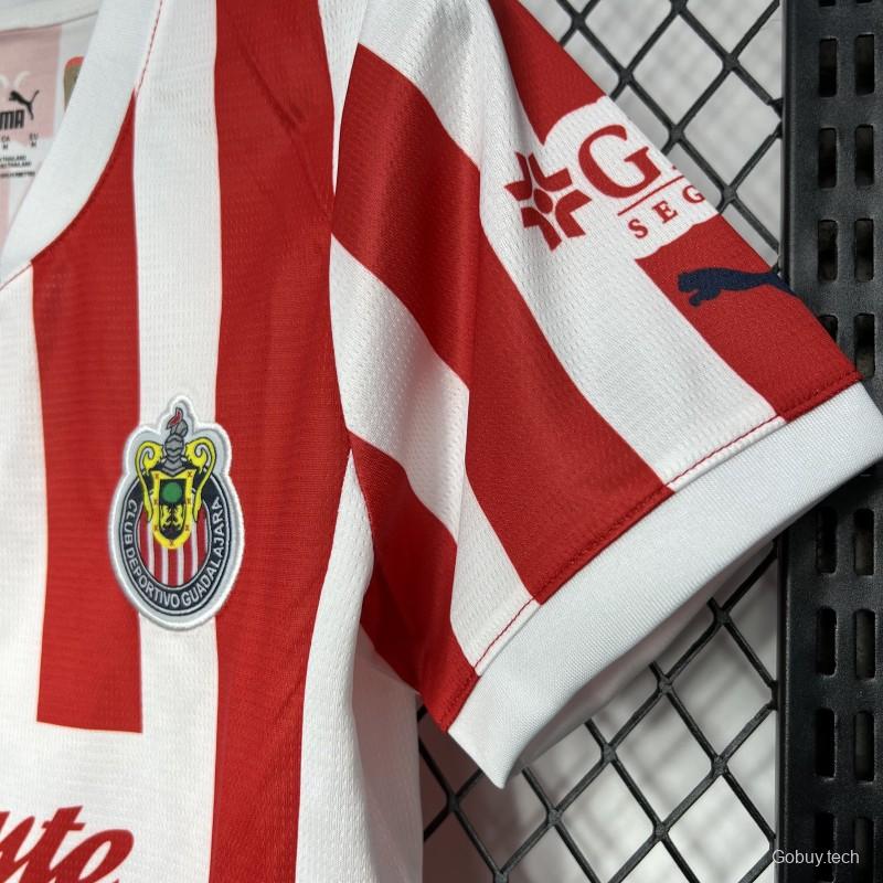 24/25 Women Chivas Guadalajara Home Jersey