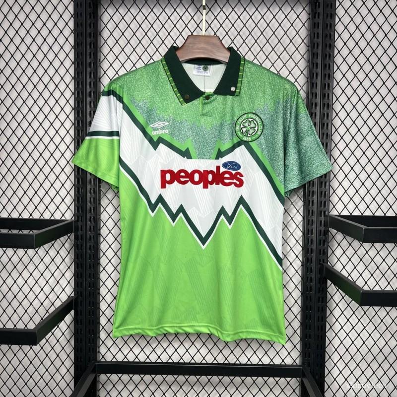 Retro 91/92 Celtic Away Green Jersey