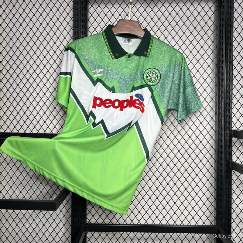 Retro 91/92 Celtic Away Green Jersey