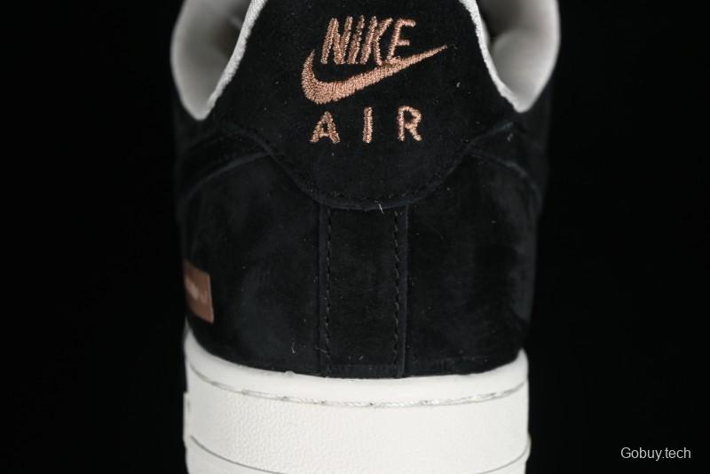 Nike Air Force 1 '07 Low LV Collaboration - Beige Black Pigskin Casual Sneakers - HD1968-010