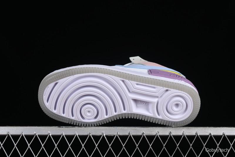 Nike Air Force 1 Shadow Lightweight Elevated Low-Top Versatile Sneakers - CW2630-141