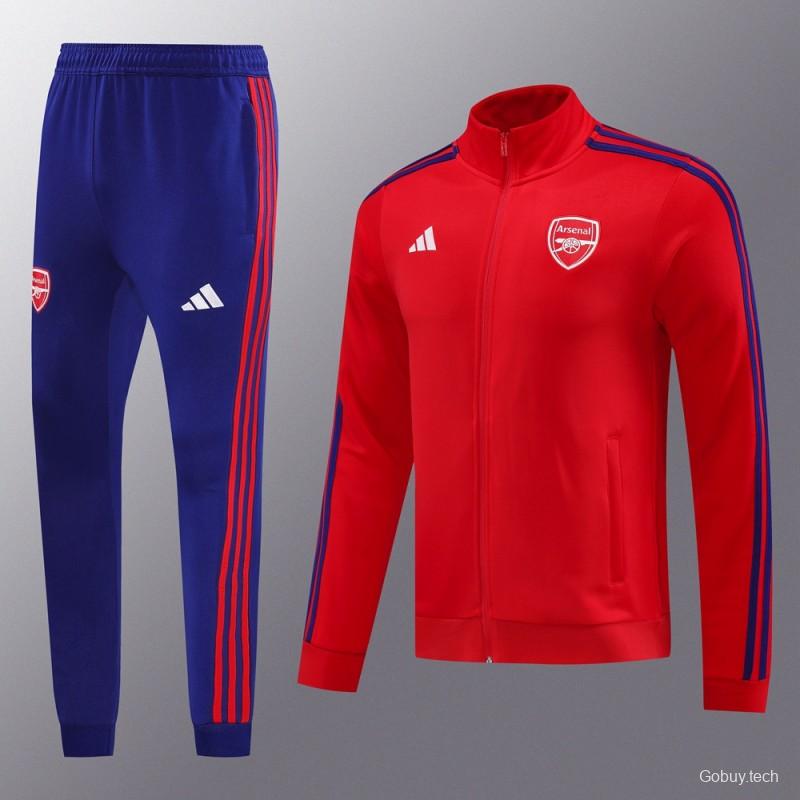 24/25 Arsenal Red Full Zipper Jacket +Long Pants