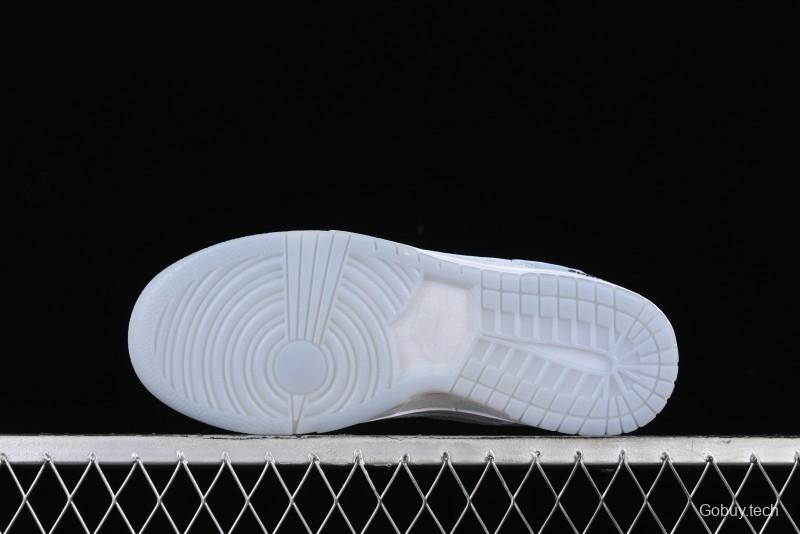 Nike SB Dunk Low Supreme Collaboration - Ice Crystal Blue Anniversary High-End Custom Low-Top Casual Skate Shoes - JH8039-939