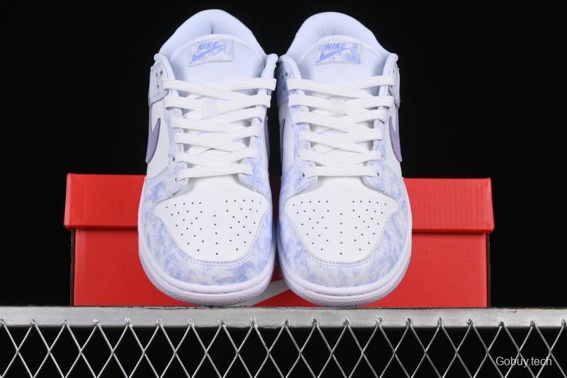 Nike SB Dunk Low Premium White Light Purple Skateboarding Shoes - DM9467-500