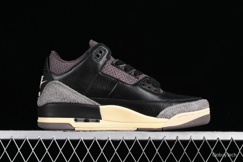 Nike A Ma Maniere x Air Jordan 3 Retro Black Sneakers - FZ4811-001