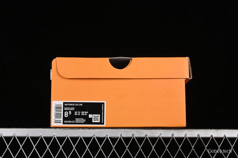 Nike Air Force 1 '07 Low LV Collaboration - Khaki Double Swoosh Low-Top Casual Sneakers - HD1968-027