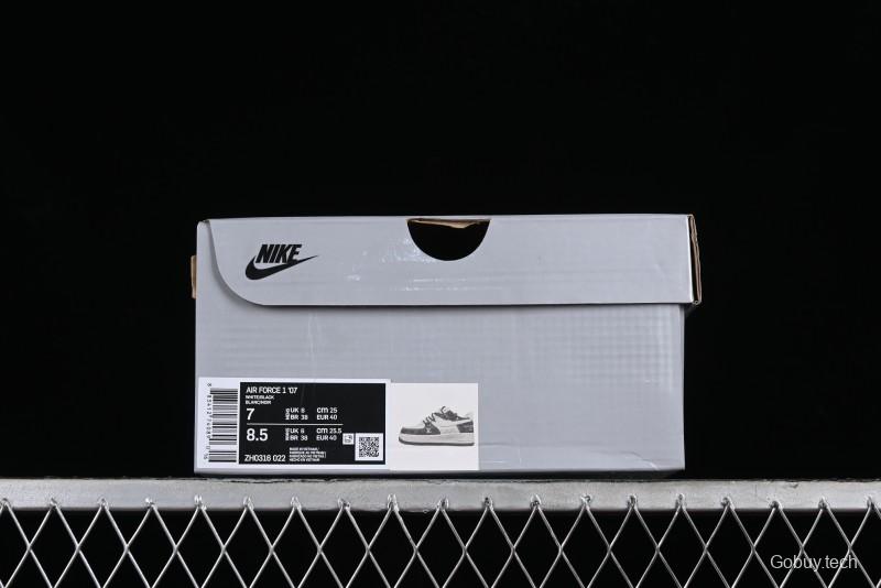 Nike Air Force 1 '07 Low Custom Collaboration Casual Sneakers with Strap - ZH0316-022
