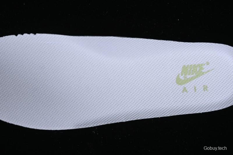 Nike Air Force 1 '07 Low Casual Sneakers with Anime-inspired Green Apple Spray Paint Design - DY8899-002