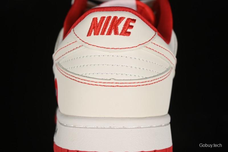 Nike SB Dunk Low Comme des Garcons Collaboration - Off-White Small Red Hook Anniversary High-End Custom Low-Top Casual Skate Shoes - KK1688-100
